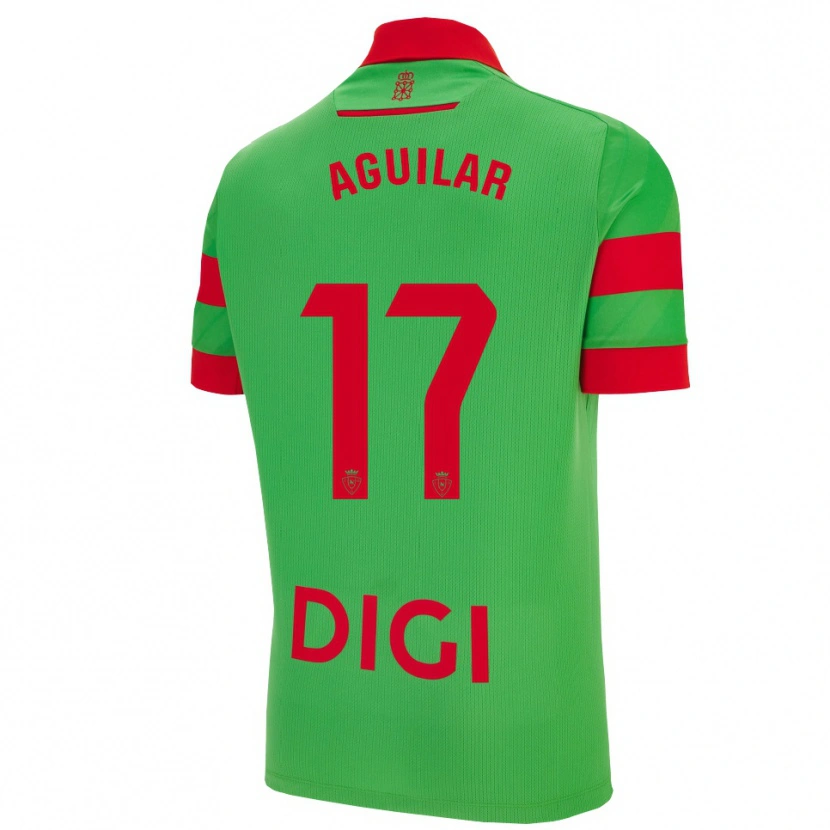 Danxen Hombre Camiseta Eneko Aguilar #17 Verde Rojo 2ª Equipación 2025/26 La Camisa México