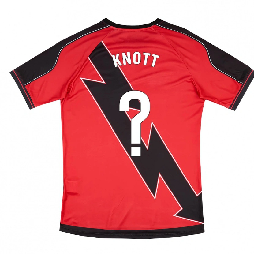 Danxen Hombre Camiseta Stezo Knott #0 Rojo Negro 2ª Equipación 2025/26 La Camisa México