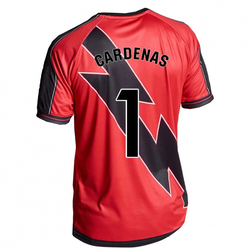 Danxen Hombre Camiseta Dani Cárdenas #1 Rojo Negro 2ª Equipación 2025/26 La Camisa México