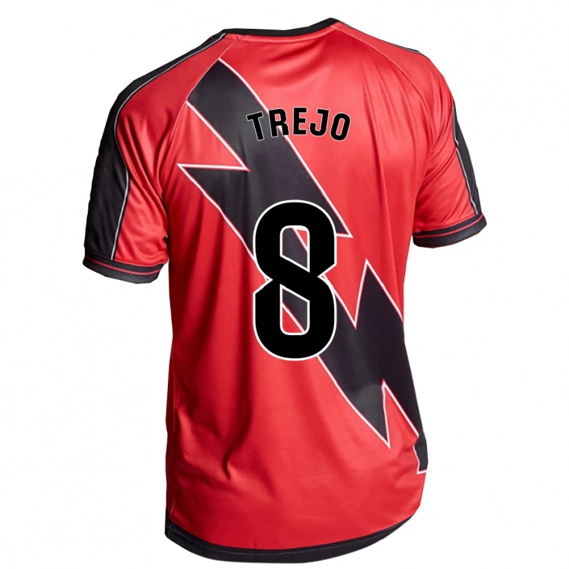 Danxen Hombre Camiseta Oscar Trejo #8 Rojo Negro 2ª Equipación 2025/26 La Camisa México