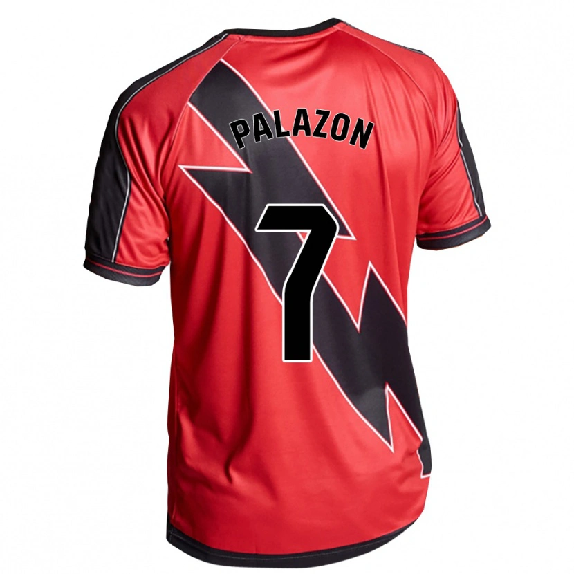 Danxen Hombre Camiseta Isi Palazón #7 Rojo Negro 2ª Equipación 2025/26 La Camisa México