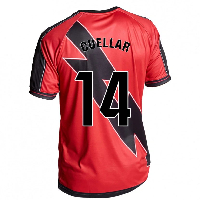 Danxen Hombre Camiseta Alberto Cuéllar #14 Rojo Negro 2ª Equipación 2025/26 La Camisa México