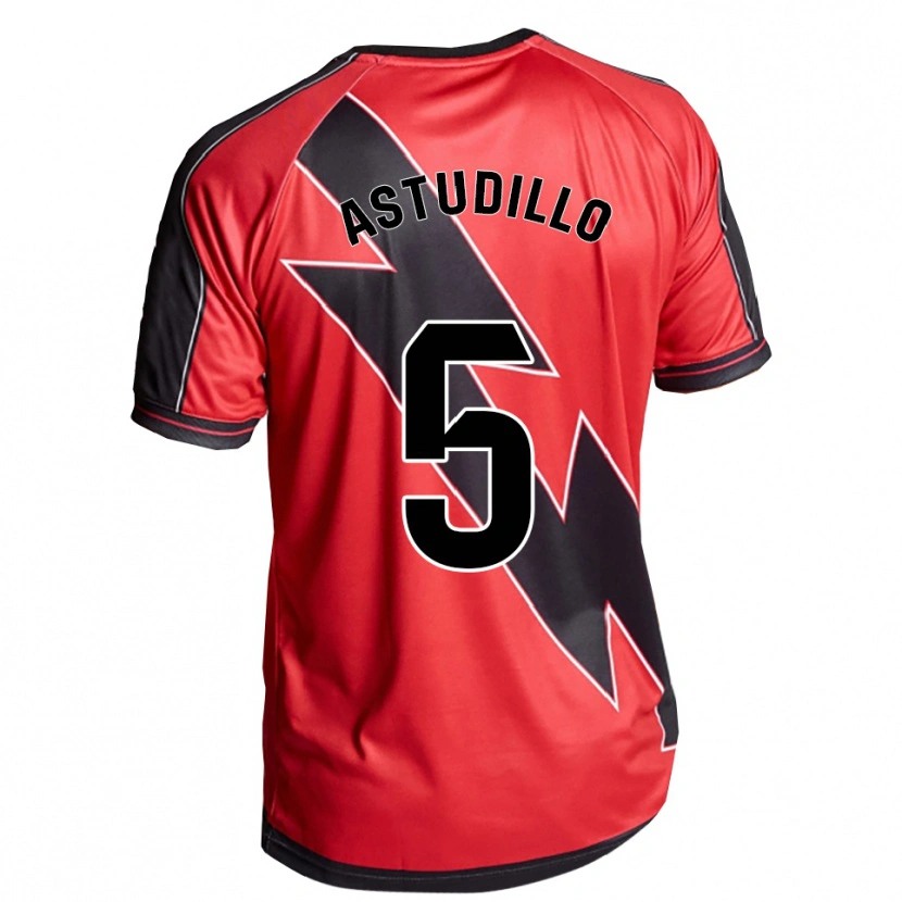 Danxen Hombre Camiseta Maikerlin Astudillo #5 Rojo Negro 2ª Equipación 2025/26 La Camisa México