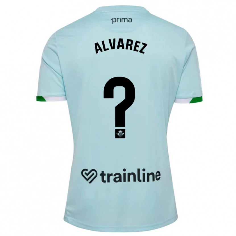 Danxen Hombre Camiseta Marco Álvarez #0 Celeste Verde 2ª Equipación 2025/26 La Camisa México