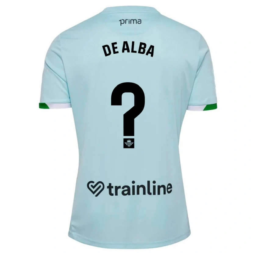 Danxen Hombre Camiseta Luismi De Alba #0 Celeste Verde 2ª Equipación 2025/26 La Camisa México