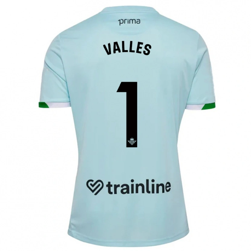 Danxen Hombre Camiseta Álvaro Valles #1 Celeste Verde 2ª Equipación 2025/26 La Camisa México