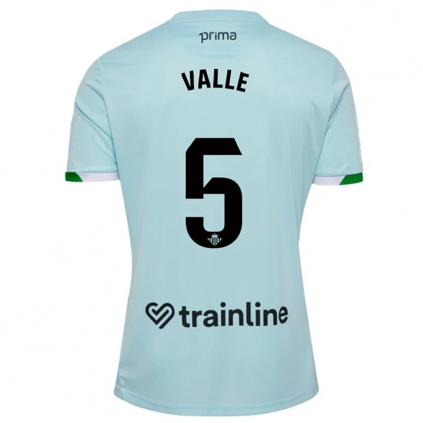 Danxen Hombre Camiseta María Valle López #5 Celeste Verde 2ª Equipación 2025/26 La Camisa México