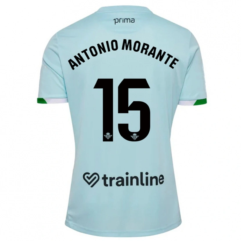Danxen Hombre Camiseta José Antonio Morante #15 Celeste Verde 2ª Equipación 2025/26 La Camisa México