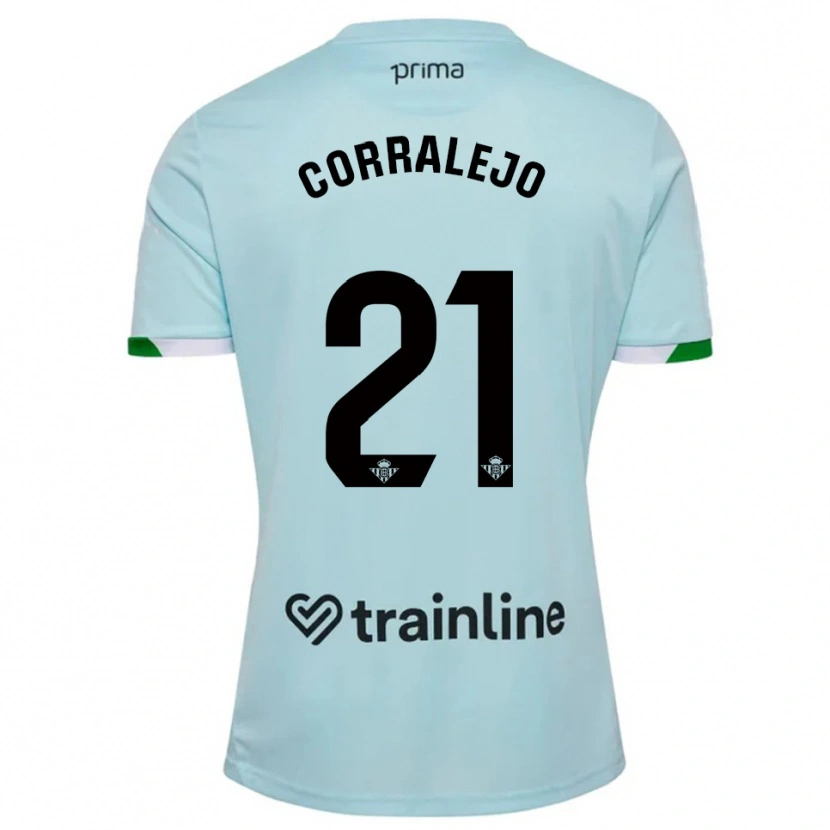 Danxen Hombre Camiseta Iván Corralejo #21 Celeste Verde 2ª Equipación 2025/26 La Camisa México