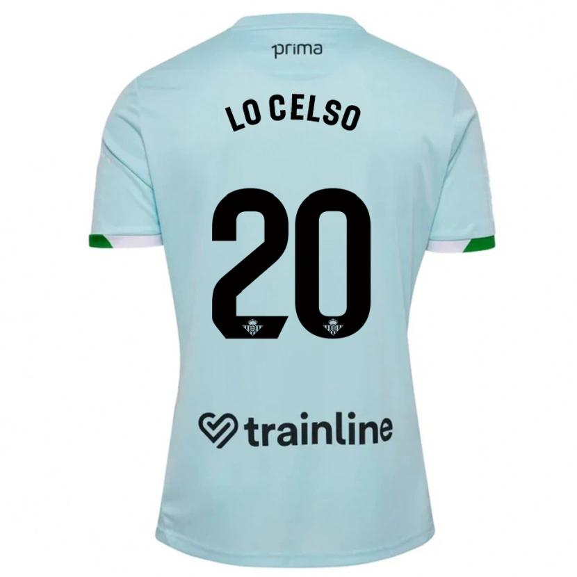Danxen Hombre Camiseta Giovani Lo Celso #20 Celeste Verde 2ª Equipación 2025/26 La Camisa México