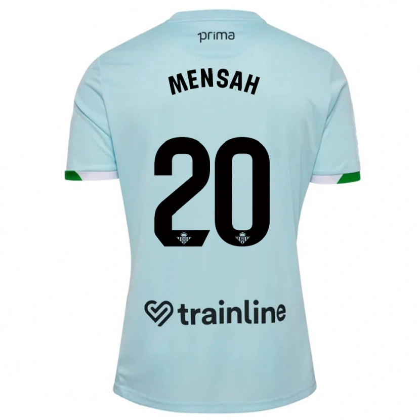 Danxen Hombre Camiseta Mawuli Mensah #20 Celeste Verde 2ª Equipación 2025/26 La Camisa México