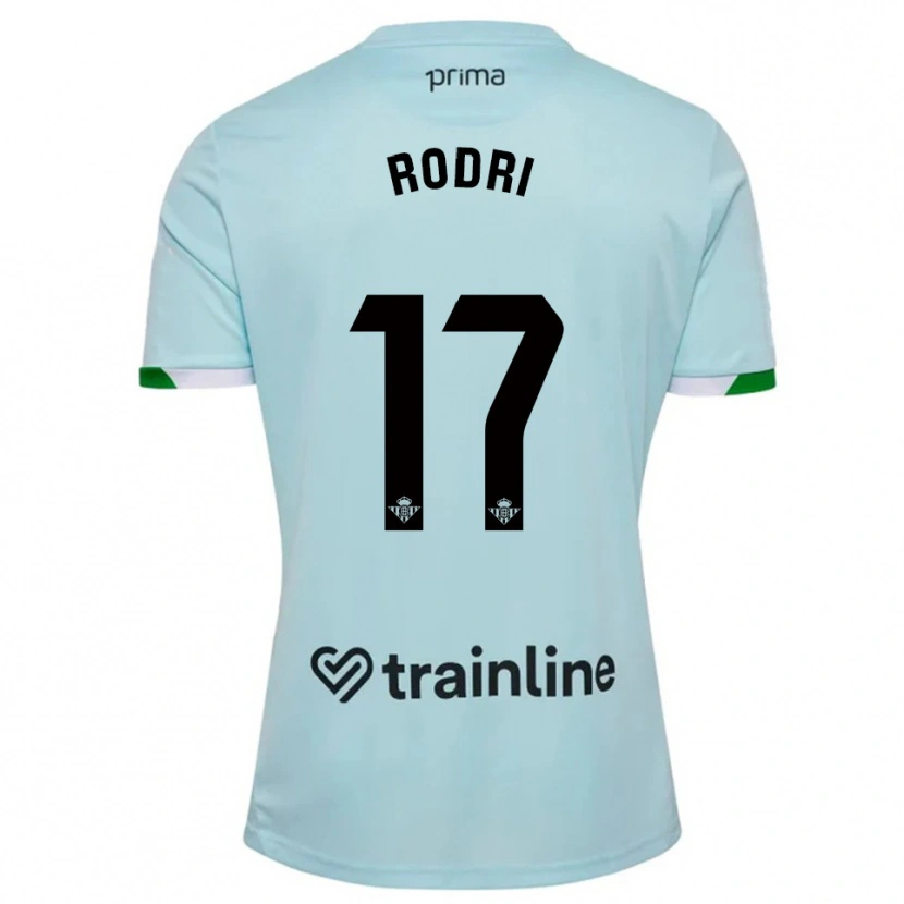 Danxen Hombre Camiseta Rodri Sanchez #17 Celeste Verde 2ª Equipación 2025/26 La Camisa México