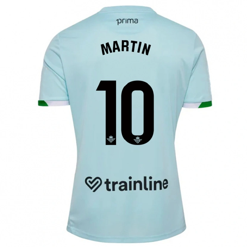 Danxen Hombre Camiseta Adrián Martín #10 Celeste Verde 2ª Equipación 2025/26 La Camisa México