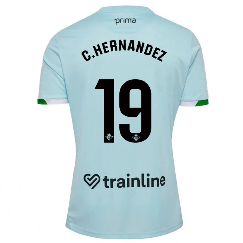Danxen Hombre Camiseta Cucho Hernández #19 Celeste Verde 2ª Equipación 2025/26 La Camisa México