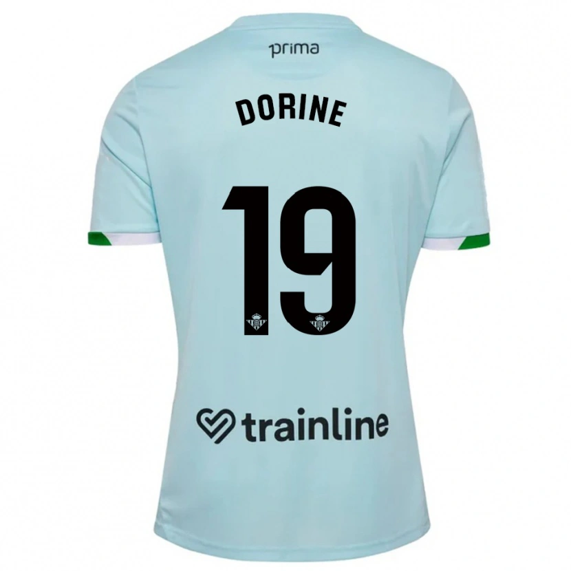 Danxen Hombre Camiseta Dorine Nina Chuigoue #19 Celeste Verde 2ª Equipación 2025/26 La Camisa México