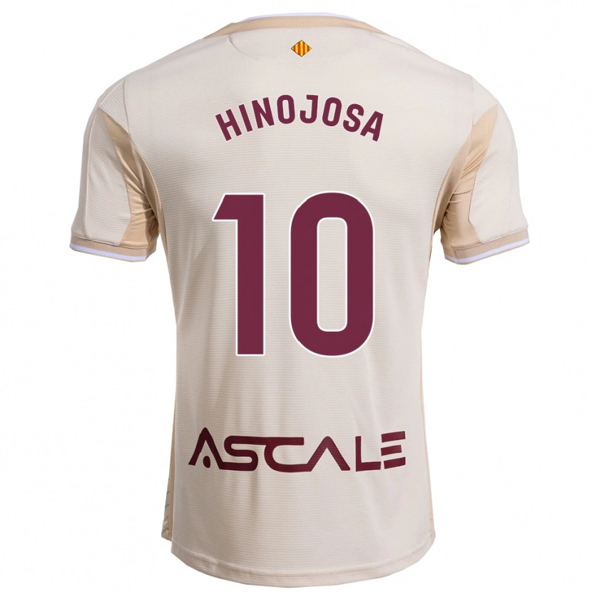 Danxen Hombre Camiseta Sergio Hinojosa #10 Blanquecino Burdeos 2ª Equipación 2025/26 La Camisa México