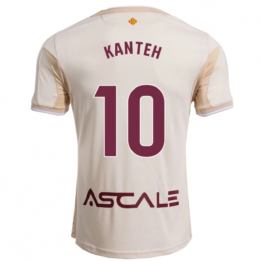 Danxen Hombre Camiseta Fatou Kanteh #10 Blanquecino Burdeos 2ª Equipación 2025/26 La Camisa México