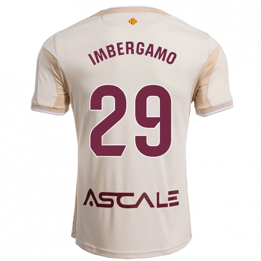 Danxen Hombre Camiseta Mar Imbergamo #29 Blanquecino Burdeos 2ª Equipación 2025/26 La Camisa México