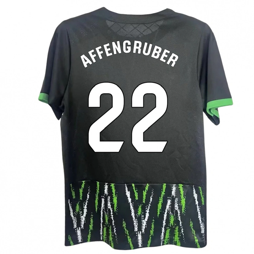 Danxen Hombre Camiseta David Affengruber #22 Negro Verde 2ª Equipación 2025/26 La Camisa México