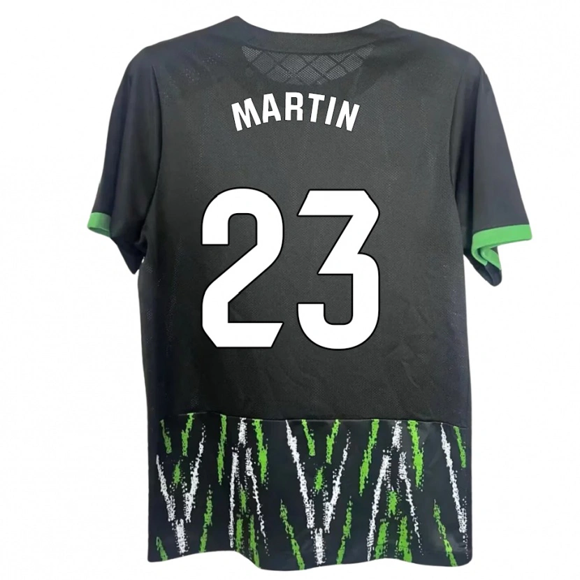 Danxen Hombre Camiseta Carlos Martin #23 Negro Verde 2ª Equipación 2025/26 La Camisa México