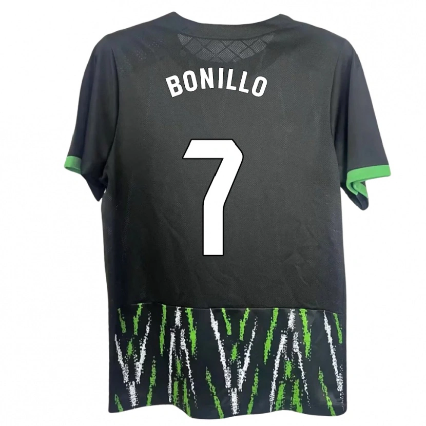 Danxen Hombre Camiseta Haizam Bonillo #7 Negro Verde 2ª Equipación 2025/26 La Camisa México