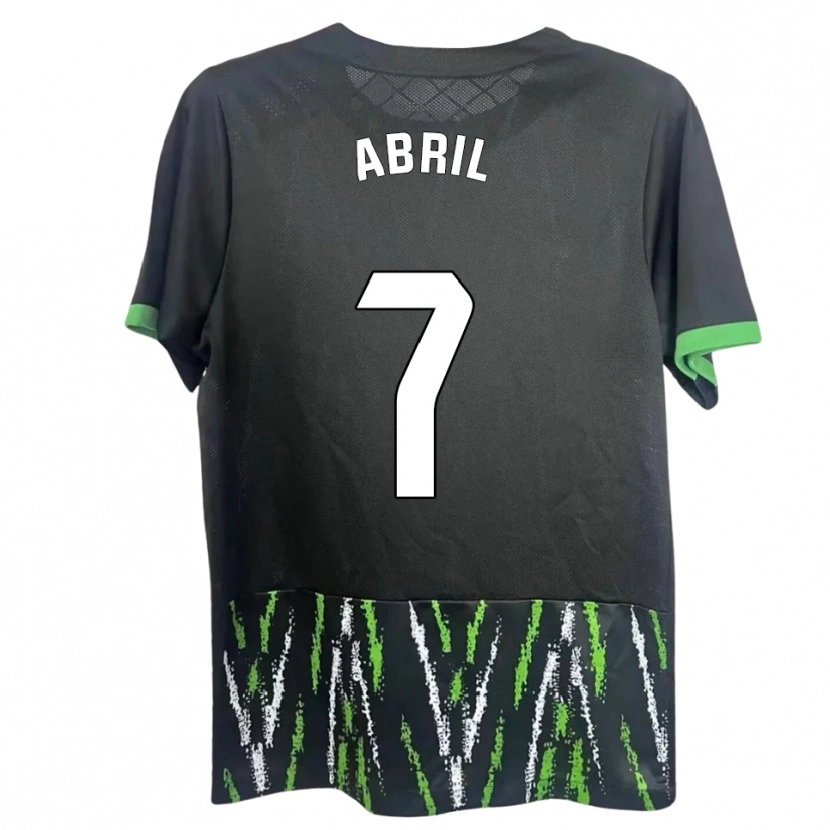 Danxen Hombre Camiseta Abril Pazos Amores #7 Negro Verde 2ª Equipación 2025/26 La Camisa México