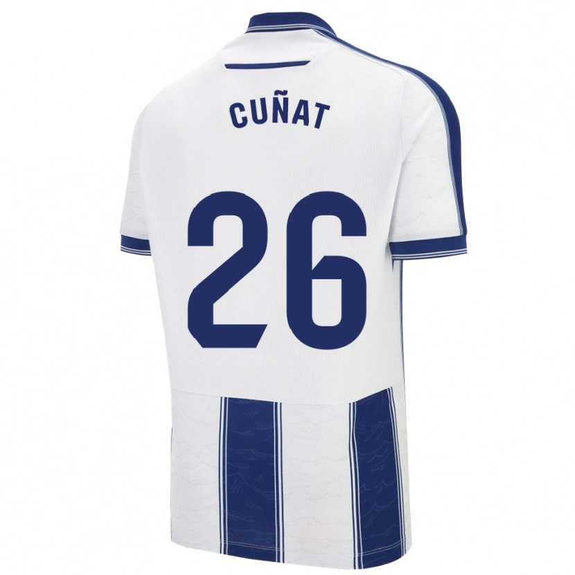 Danxen Hombre Camiseta Pablo Campos #26 Azul Marino Blanco 2ª Equipación 2025/26 La Camisa México