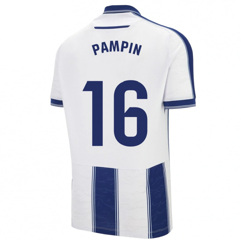 Danxen Hombre Camiseta Diego Pampín #16 Azul Marino Blanco 2ª Equipación 2025/26 La Camisa México