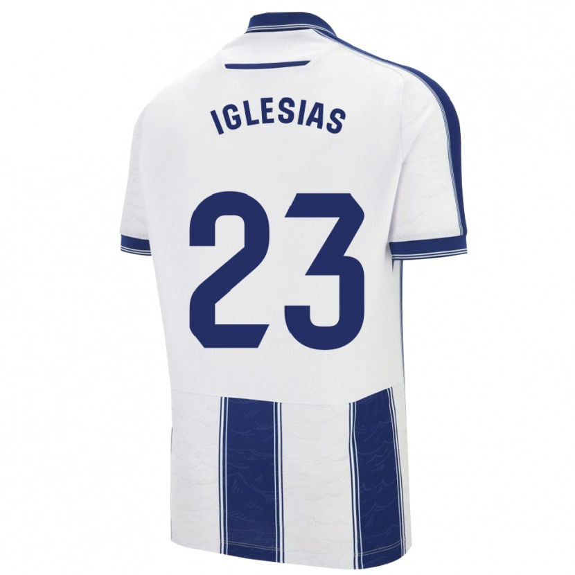 Danxen Hombre Camiseta Dylan Iglesias #23 Azul Marino Blanco 2ª Equipación 2025/26 La Camisa México