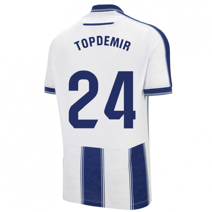 Danxen Hombre Camiseta Karan Topdemir #24 Azul Marino Blanco 2ª Equipación 2025/26 La Camisa México