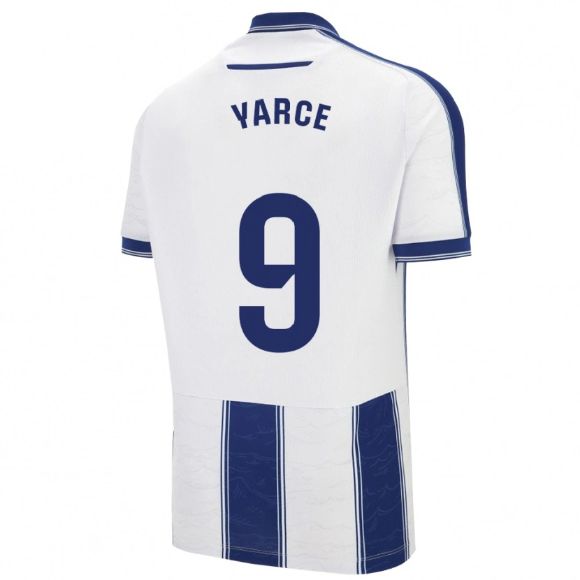 Danxen Hombre Camiseta Brandon Yarce #9 Azul Marino Blanco 2ª Equipación 2025/26 La Camisa México