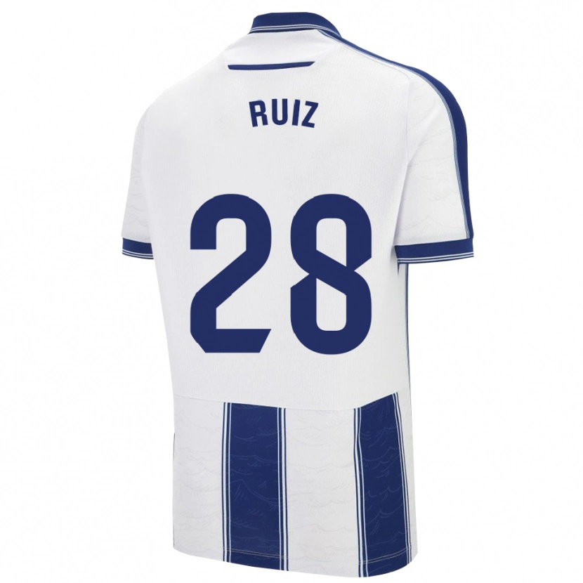 Danxen Hombre Camiseta Joan Ruiz #28 Azul Marino Blanco 2ª Equipación 2025/26 La Camisa México