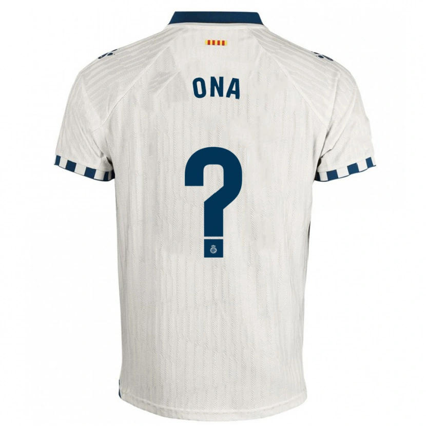 Danxen Hombre Camiseta Ona Baradad Rius #0 Blanco Azul 2ª Equipación 2025/26 La Camisa México