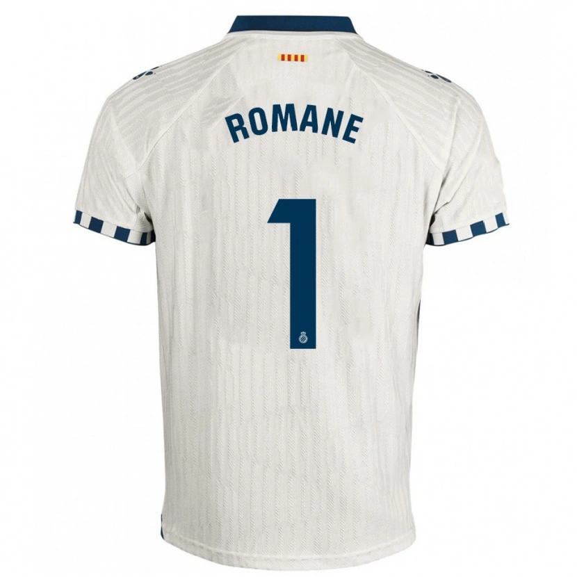 Danxen Hombre Camiseta Romane Salvador #1 Blanco Azul 2ª Equipación 2025/26 La Camisa México