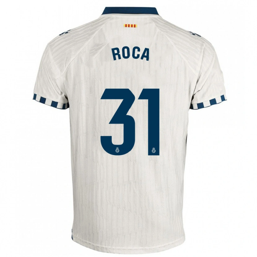 Danxen Hombre Camiseta Antoniu Roca #31 Blanco Azul 2ª Equipación 2025/26 La Camisa México