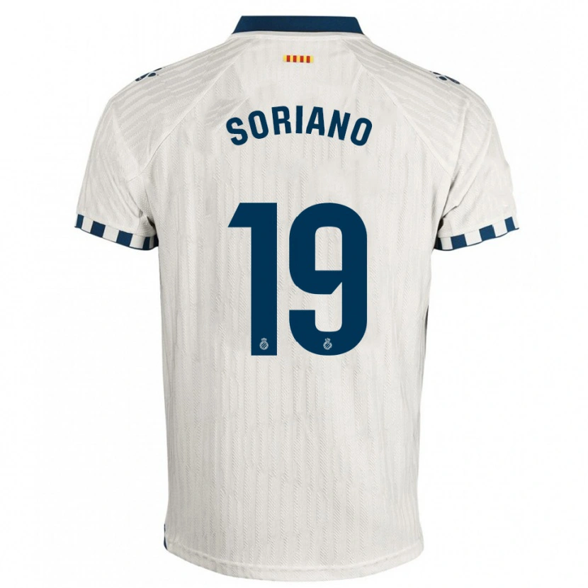 Danxen Hombre Camiseta Aarón Soriano #19 Blanco Azul 2ª Equipación 2025/26 La Camisa México