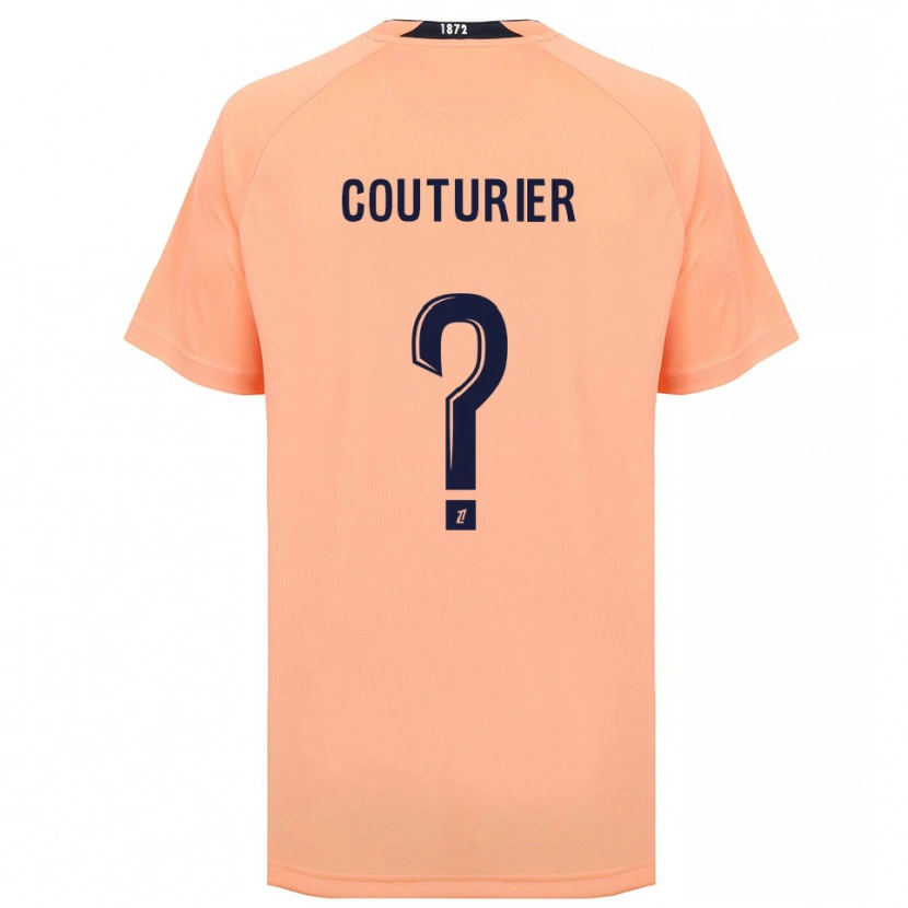 Danxen Hombre Camiseta Enzo Couturier #0 Naranja Azul Marino 2ª Equipación 2025/26 La Camisa México