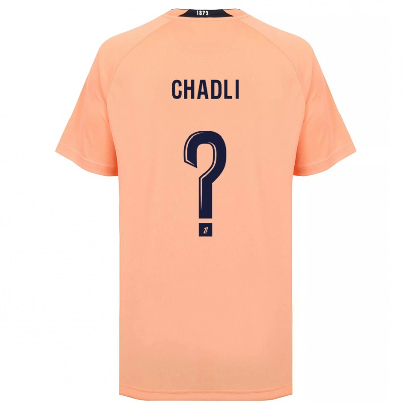 Danxen Hombre Camiseta Nassim Chadli #0 Naranja Azul Marino 2ª Equipación 2025/26 La Camisa México