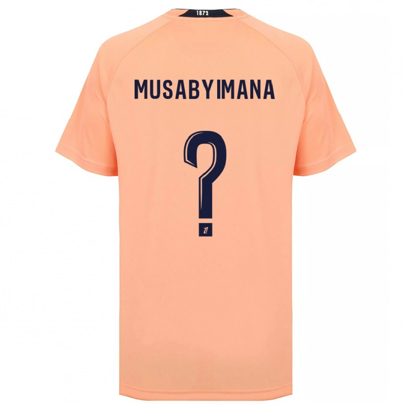 Danxen Hombre Camiseta Thierry Musabyimana #0 Naranja Azul Marino 2ª Equipación 2025/26 La Camisa México