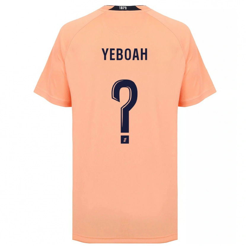 Danxen Hombre Camiseta Ananée Yeboah #0 Naranja Azul Marino 2ª Equipación 2025/26 La Camisa México