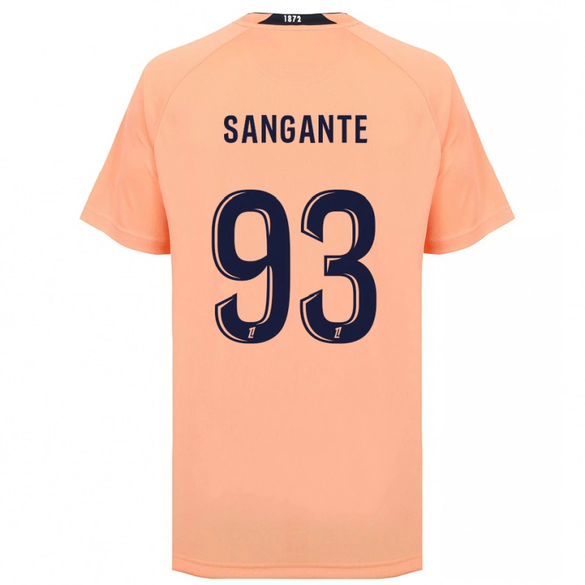 Danxen Hombre Camiseta Arouna Sangante #93 Naranja Azul Marino 2ª Equipación 2025/26 La Camisa México