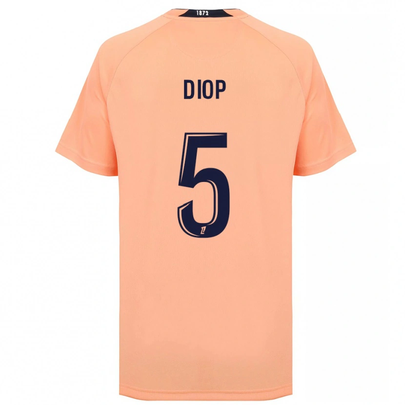 Danxen Hombre Camiseta Doro Diop #5 Naranja Azul Marino 2ª Equipación 2025/26 La Camisa México
