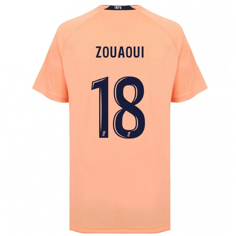 Danxen Hombre Camiseta Yanis Zouaoui #18 Naranja Azul Marino 2ª Equipación 2025/26 La Camisa México
