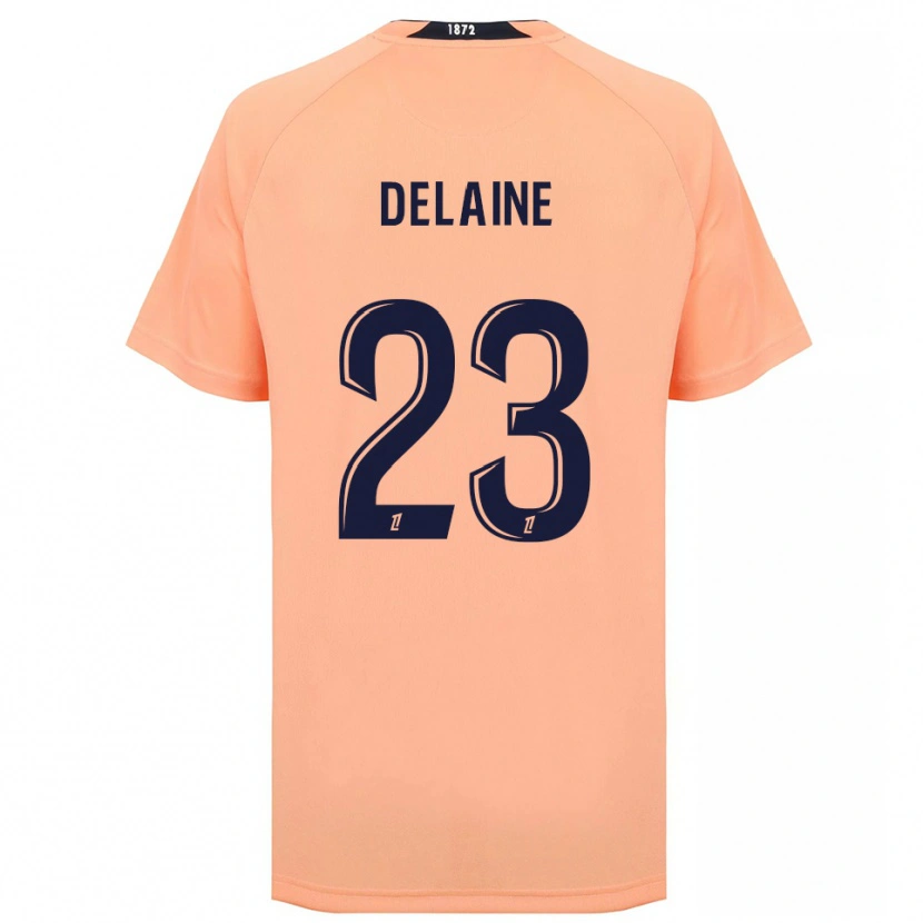 Danxen Hombre Camiseta Thomas Delaine #23 Naranja Azul Marino 2ª Equipación 2025/26 La Camisa México