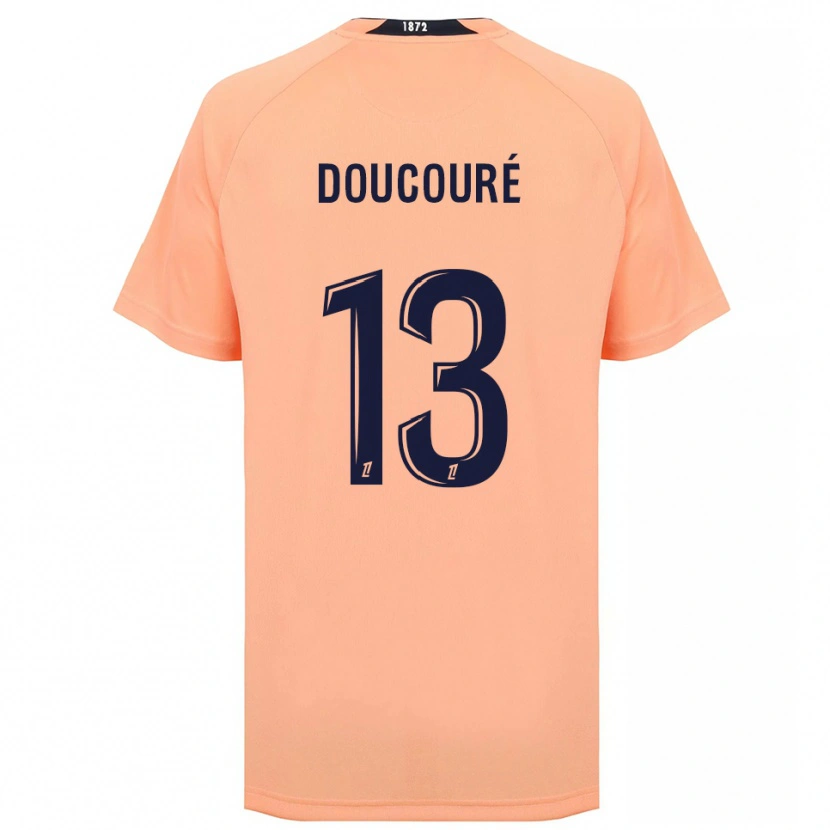 Danxen Hombre Camiseta Fodé Doucouré #13 Naranja Azul Marino 2ª Equipación 2025/26 La Camisa México