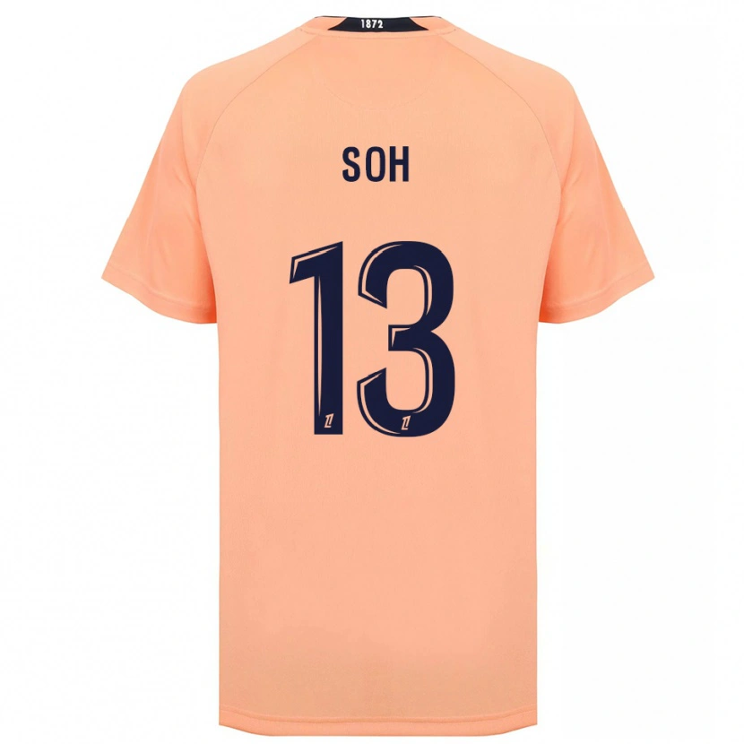 Danxen Hombre Camiseta Yanis Soh #13 Naranja Azul Marino 2ª Equipación 2025/26 La Camisa México