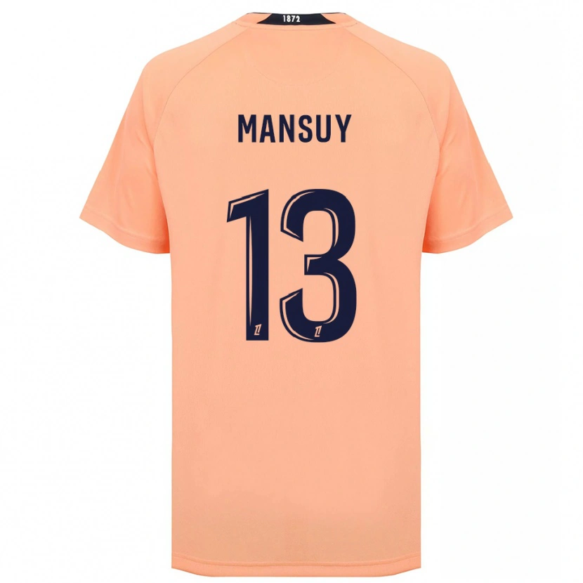 Danxen Hombre Camiseta Héloïse Mansuy #13 Naranja Azul Marino 2ª Equipación 2025/26 La Camisa México