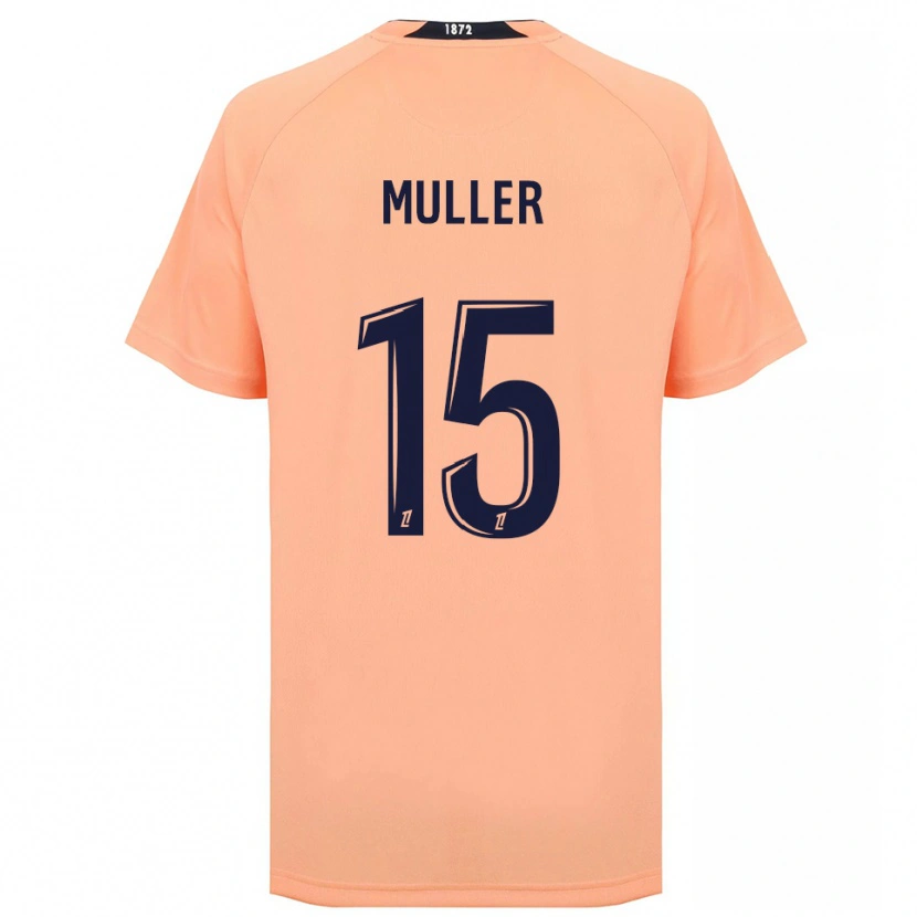 Danxen Hombre Camiseta Laura Muller #15 Naranja Azul Marino 2ª Equipación 2025/26 La Camisa México