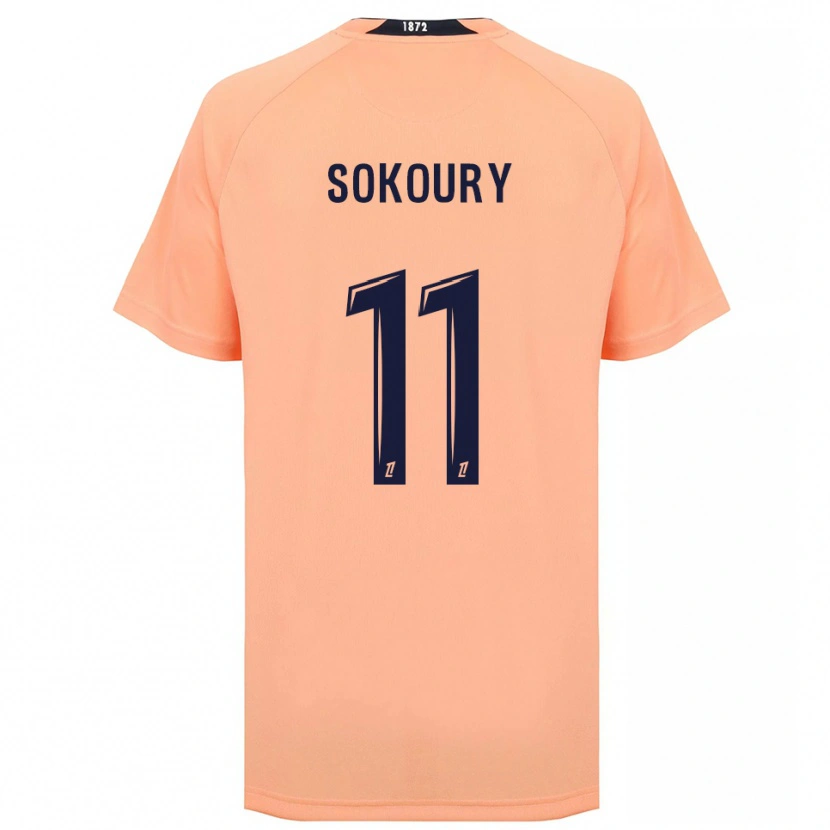Danxen Hombre Camiseta Junior Sokoury #11 Naranja Azul Marino 2ª Equipación 2025/26 La Camisa México