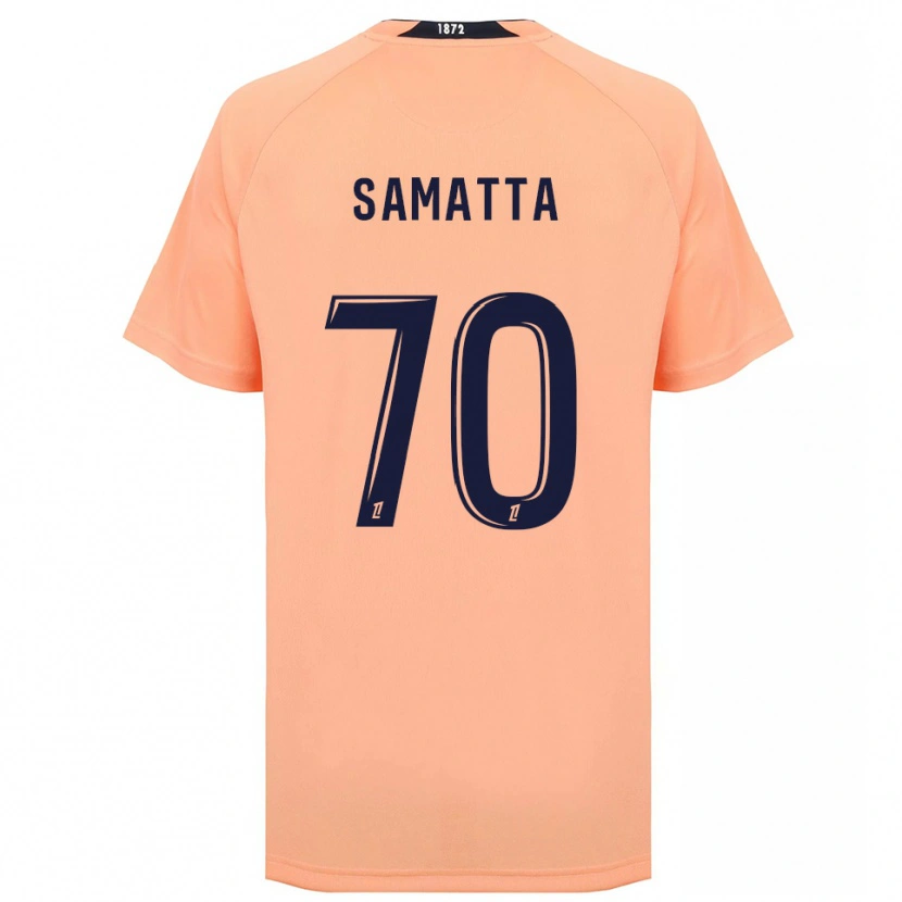 Danxen Hombre Camiseta Ally Samatta #70 Naranja Azul Marino 2ª Equipación 2025/26 La Camisa México
